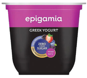 Epigamia Greek Yogurt Zero Sugar Mixed Berry