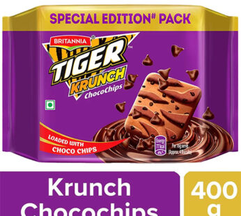 Britannia Tiger Krunch Chocochips Biscuits 4 Packet