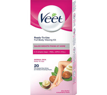 Veet Full Body Waxing Kit – Normal Skin : 20 Wax Strips