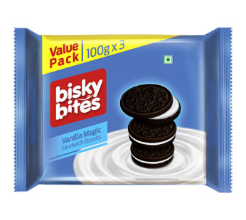 Bisky Bites Vanilla Magic Sandwich Biscuits