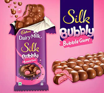 Cadbury Dairy Milk Silk Bubbly Bubble Gum Chocolate